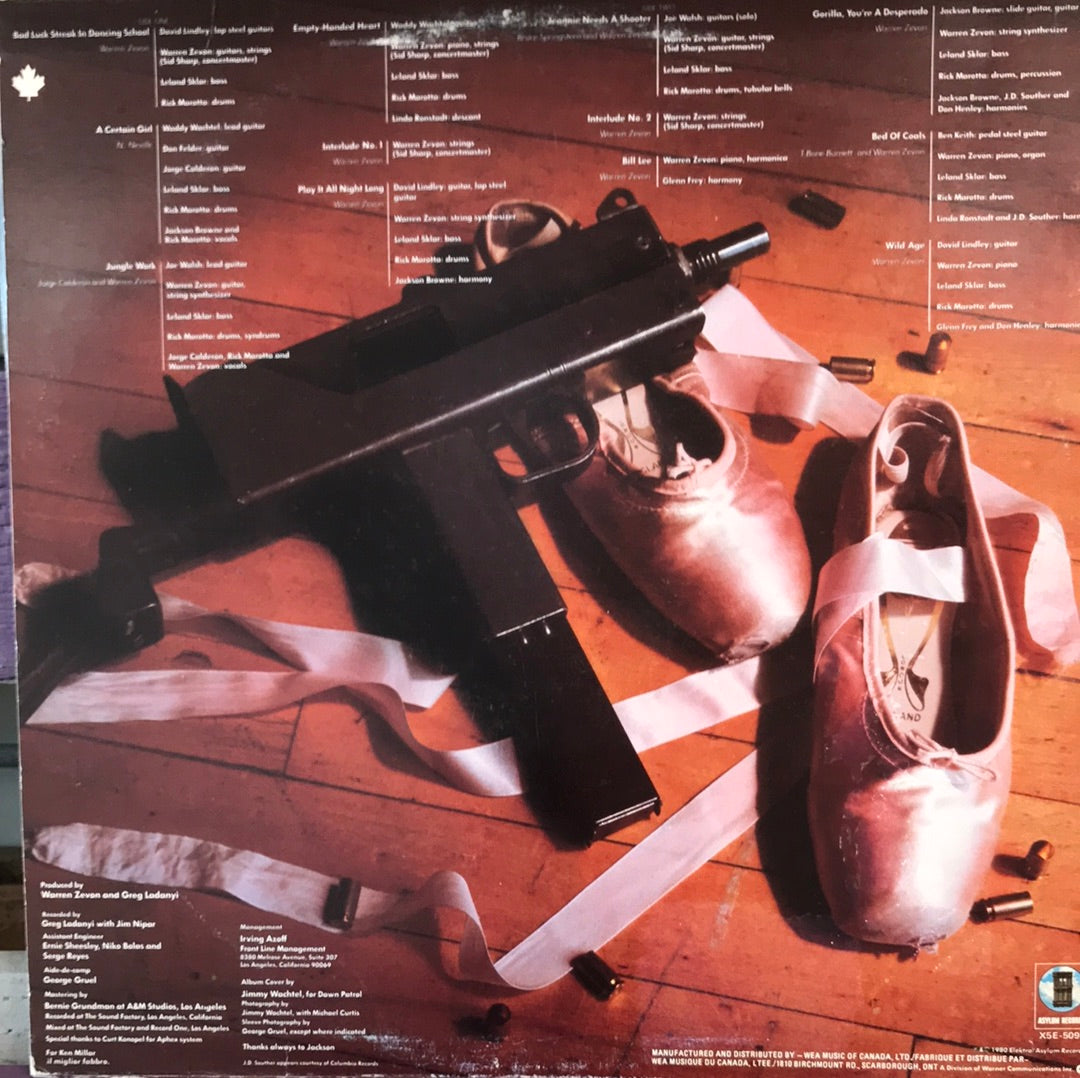 - Warren Zevon - Bad Luck Streak in Dancing School - Vinyl Record -