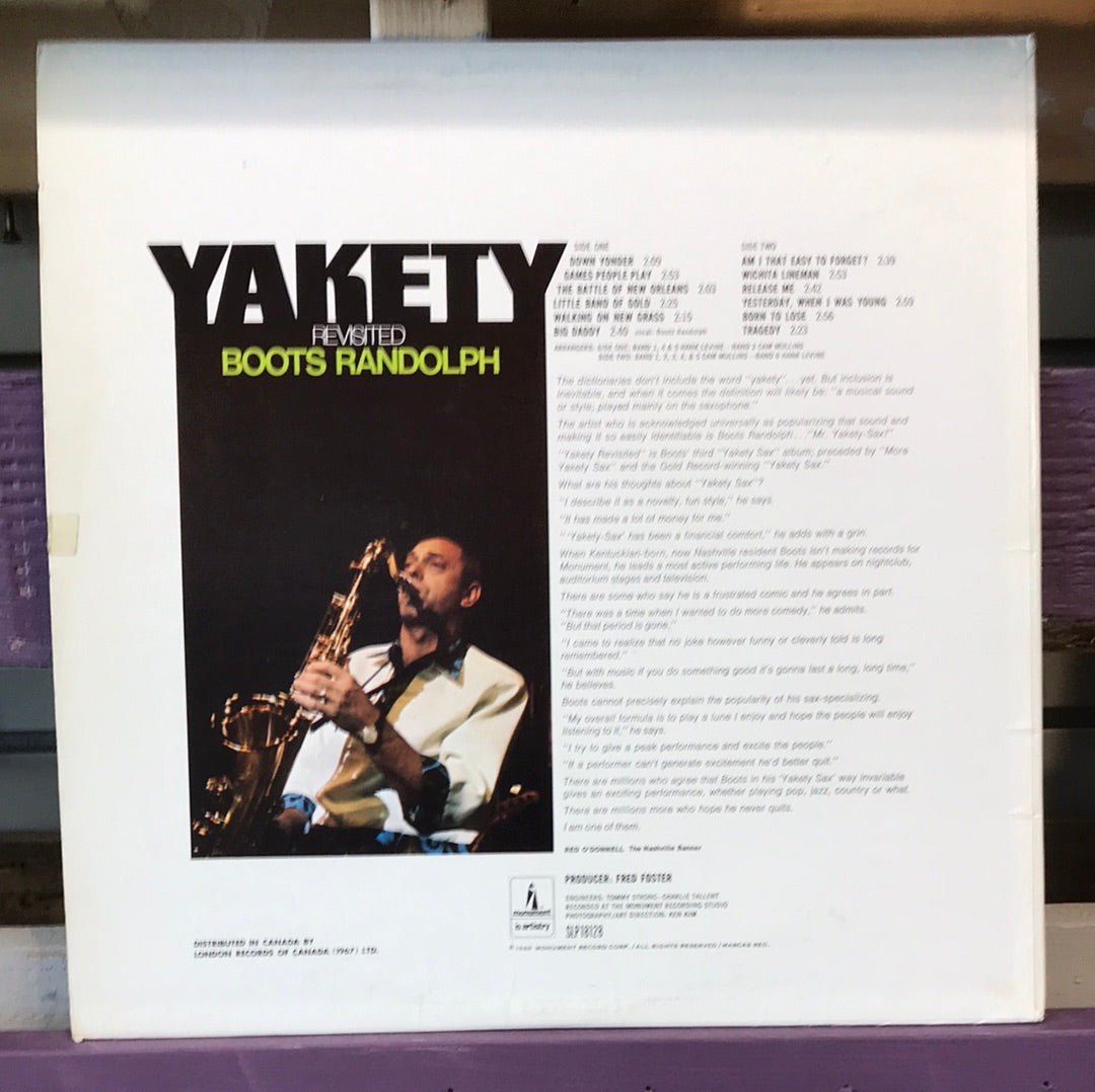 - Boots Randolph - Yakety Revisted - Vinyl Record -
