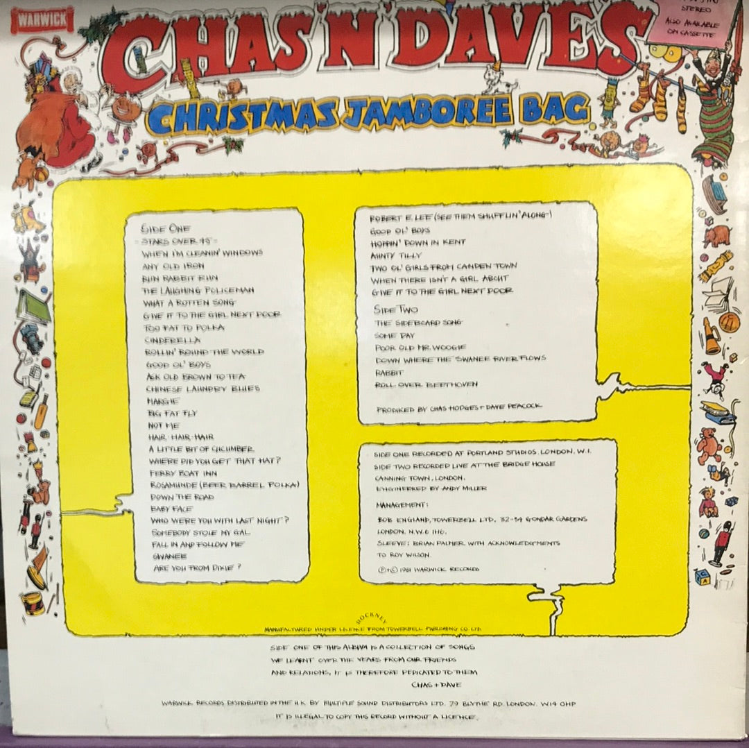 - Chas N’ Dave’s Christmas Jamboree Bag - Vinyl Record -