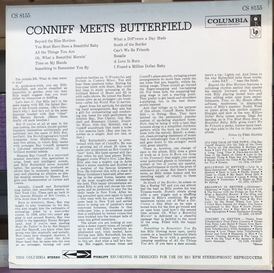 - Connor Meets Butterfield - Vinyl Record -