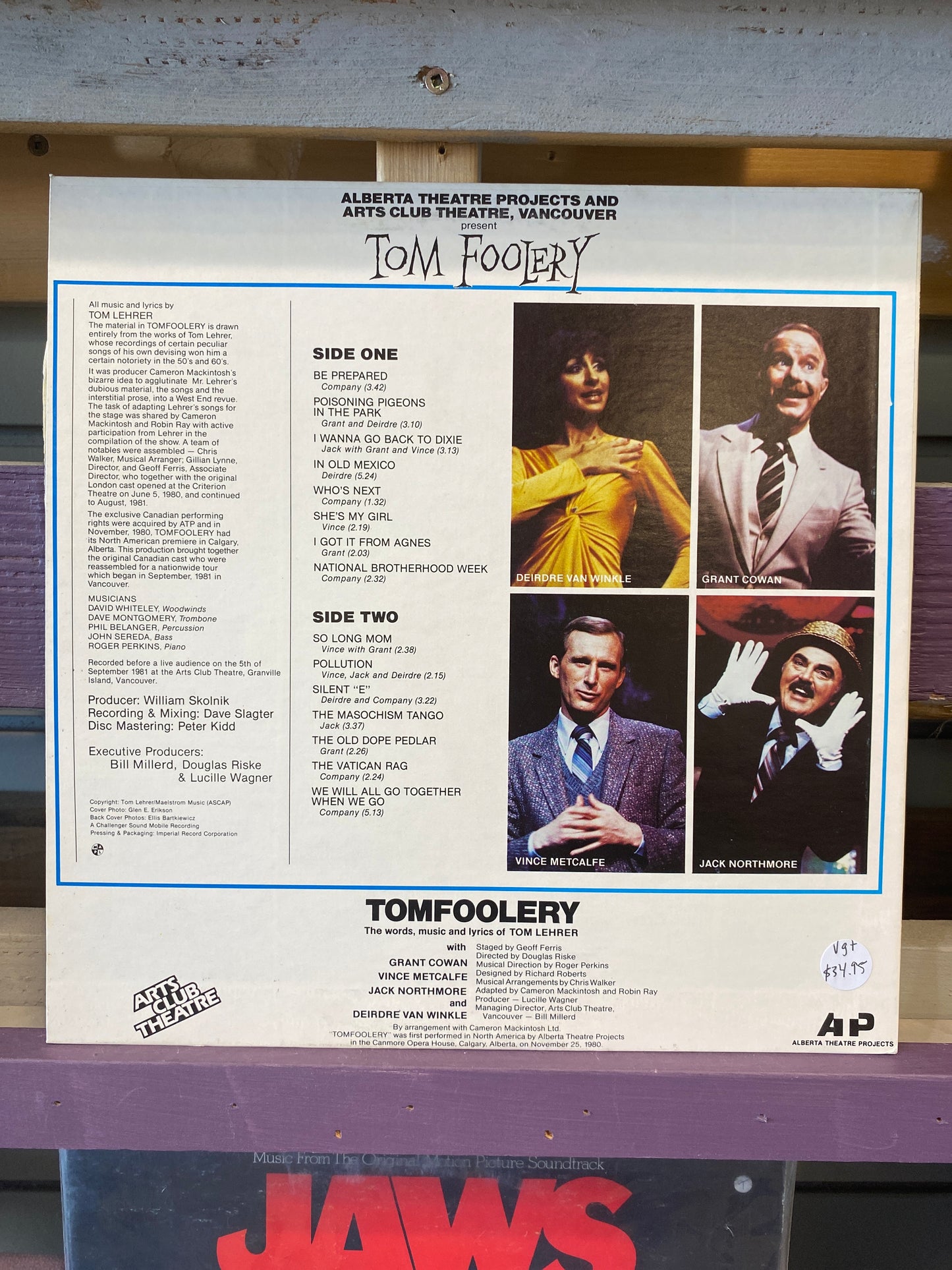 Tom Lehrer — Tom Foolery The Original Canadian Cast Album