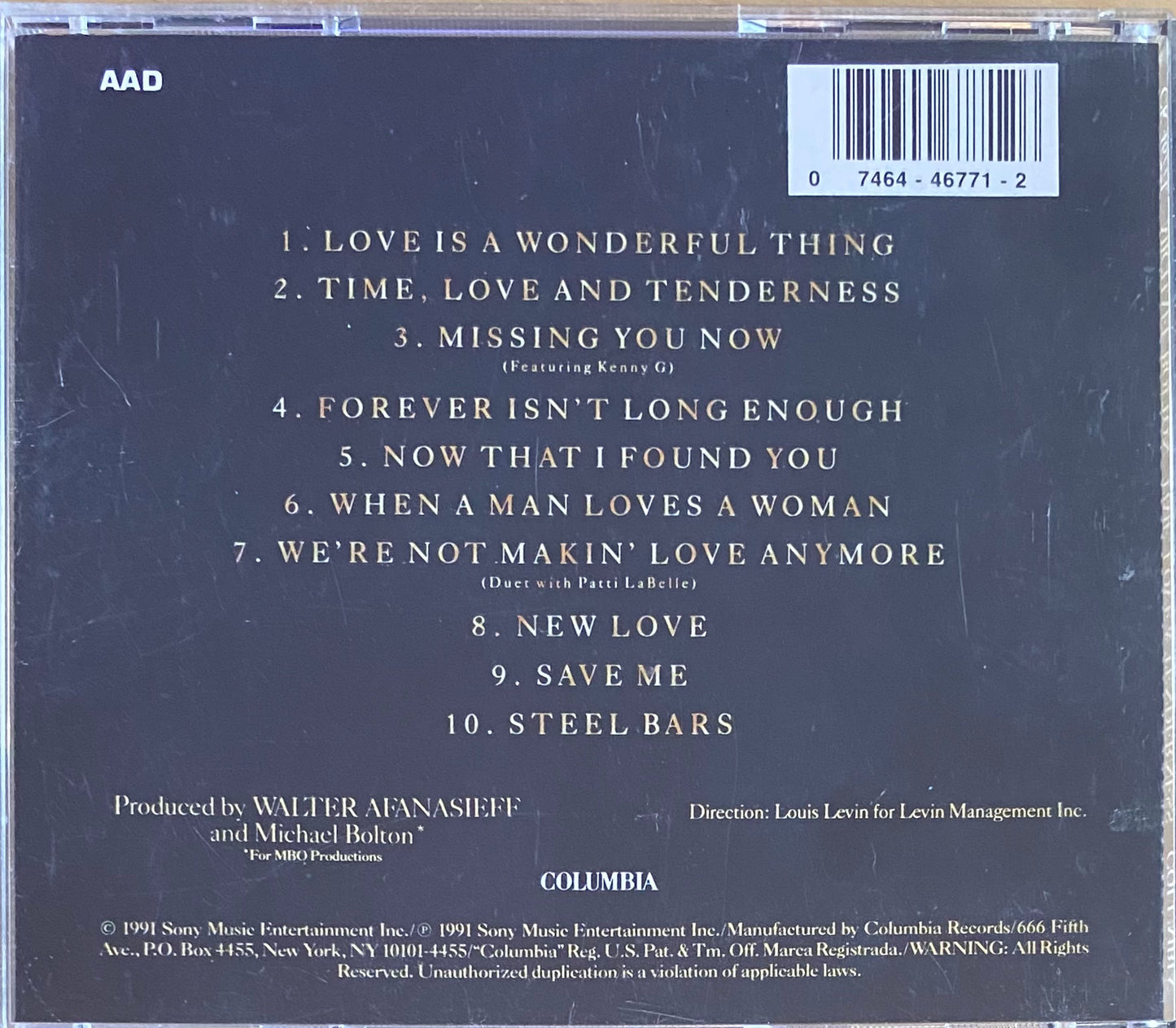 Michael Bolton — Time, Love & Tenderness