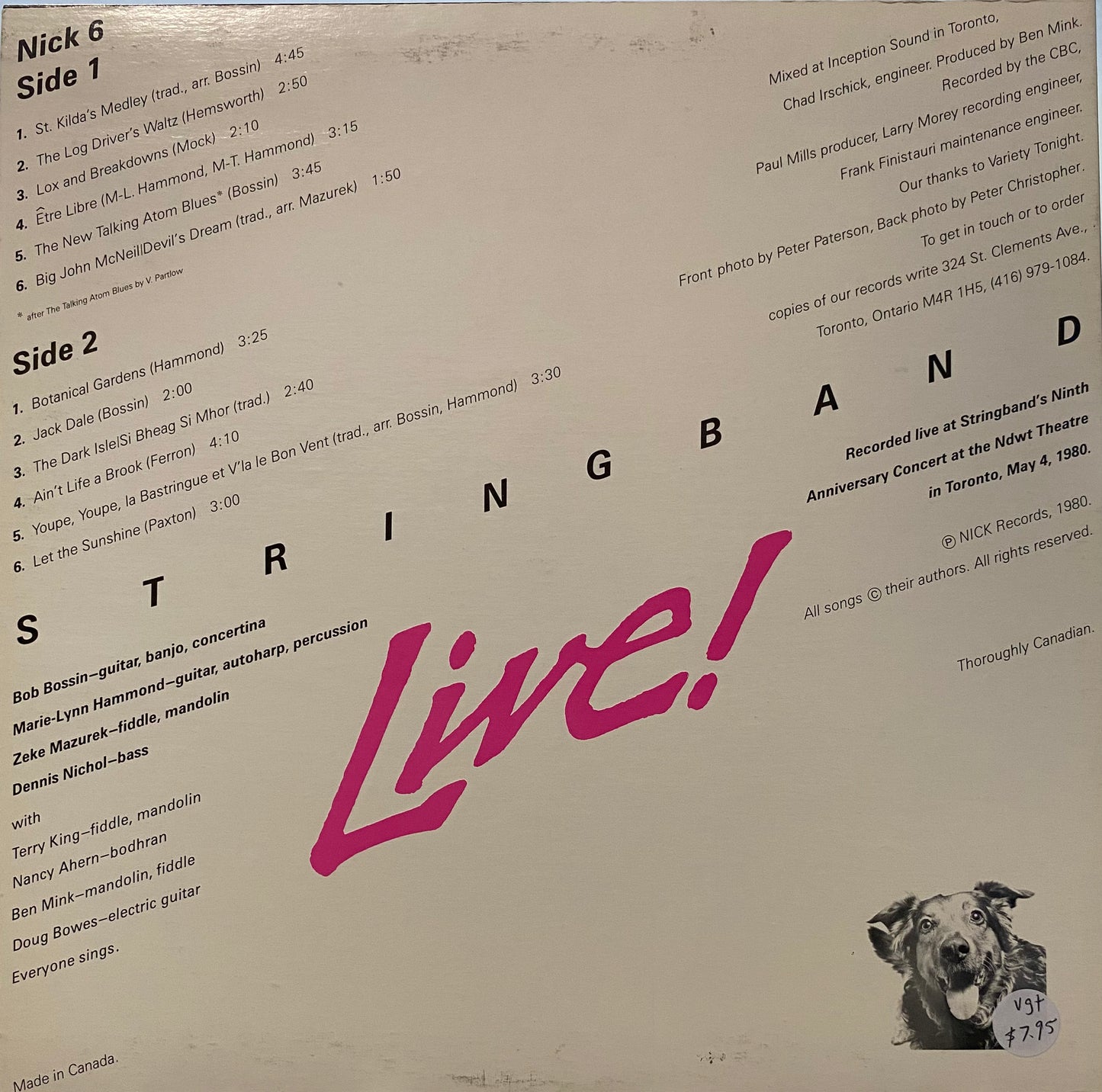 Stringband — Live!