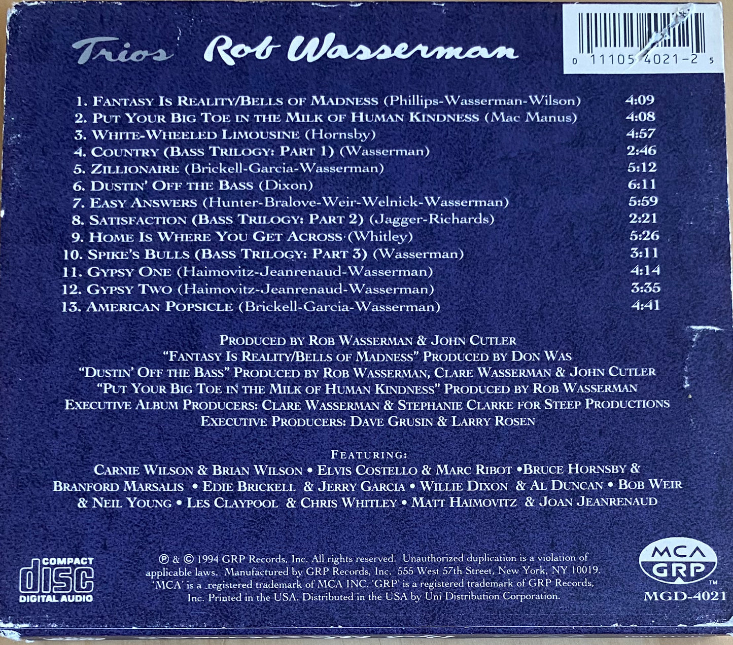 Rob Wasserman — Trios