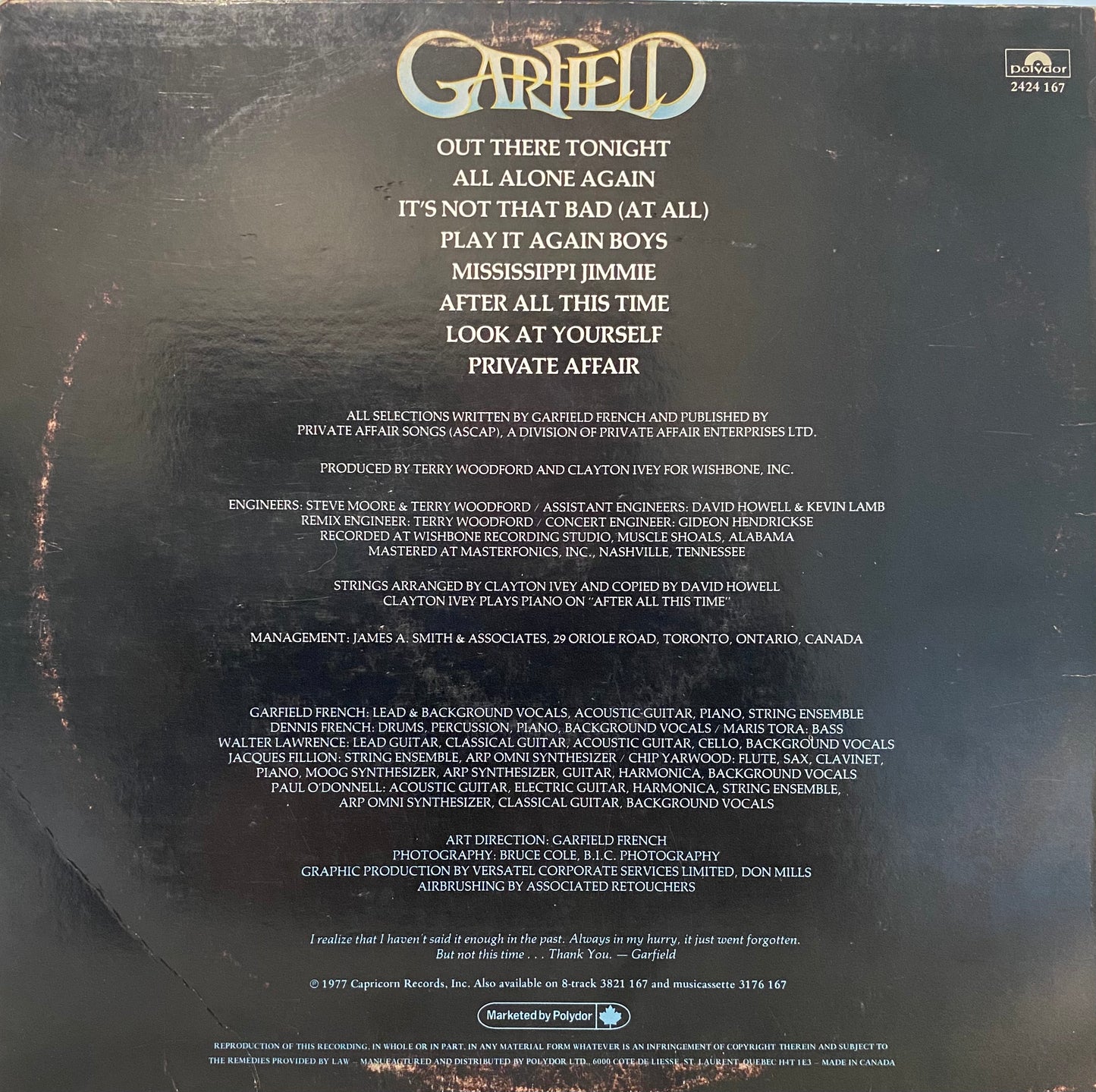 Garfield — Out There Tonight