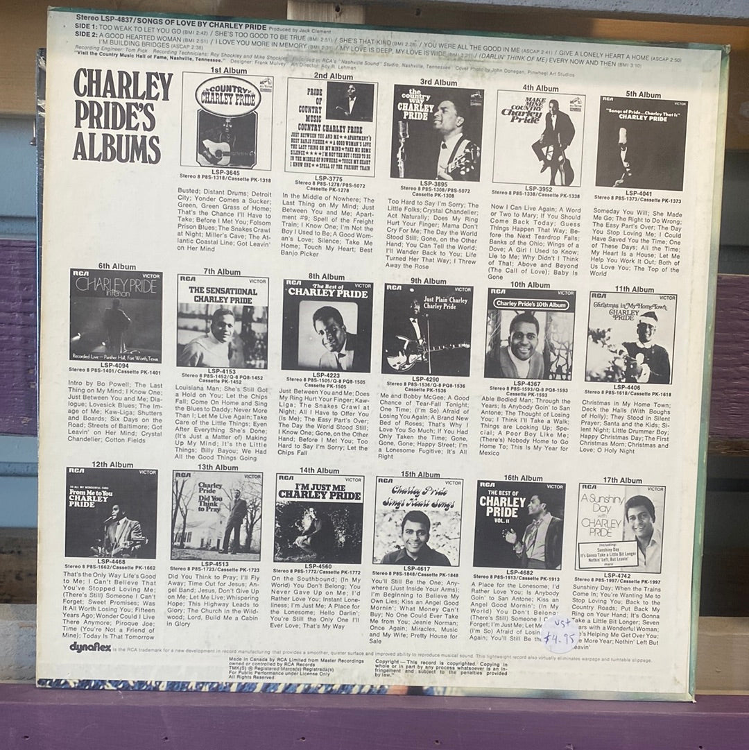 Charley Pride - Songs of love By Charley Pride