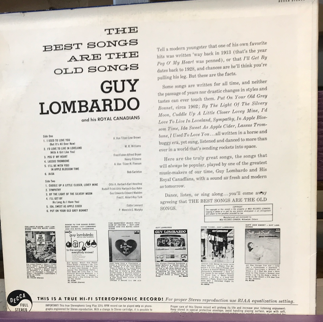 Guy Lombardo and his Royal Canadians - Vinyl Record - 33