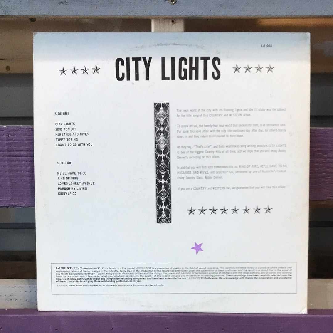 Bobby Denver - City Lights - Vinyl Record - 33