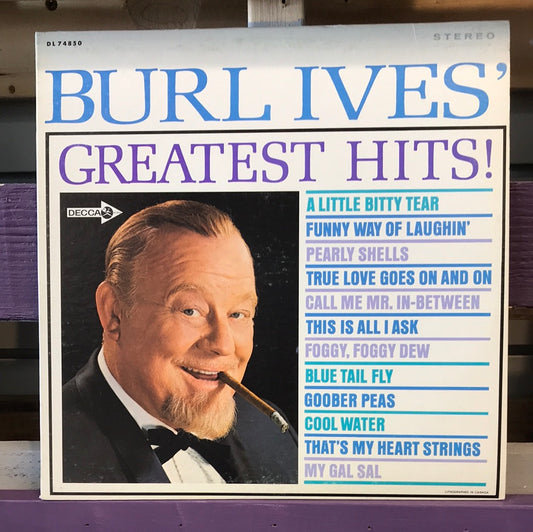 - Burl Ives - Greatest Hits - Vinyl Record -