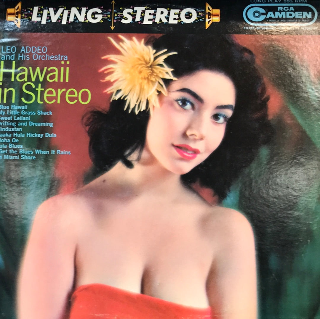 Leo Addeo And His Orchestra Hawaii In Stereo - Vinyl Record - 33