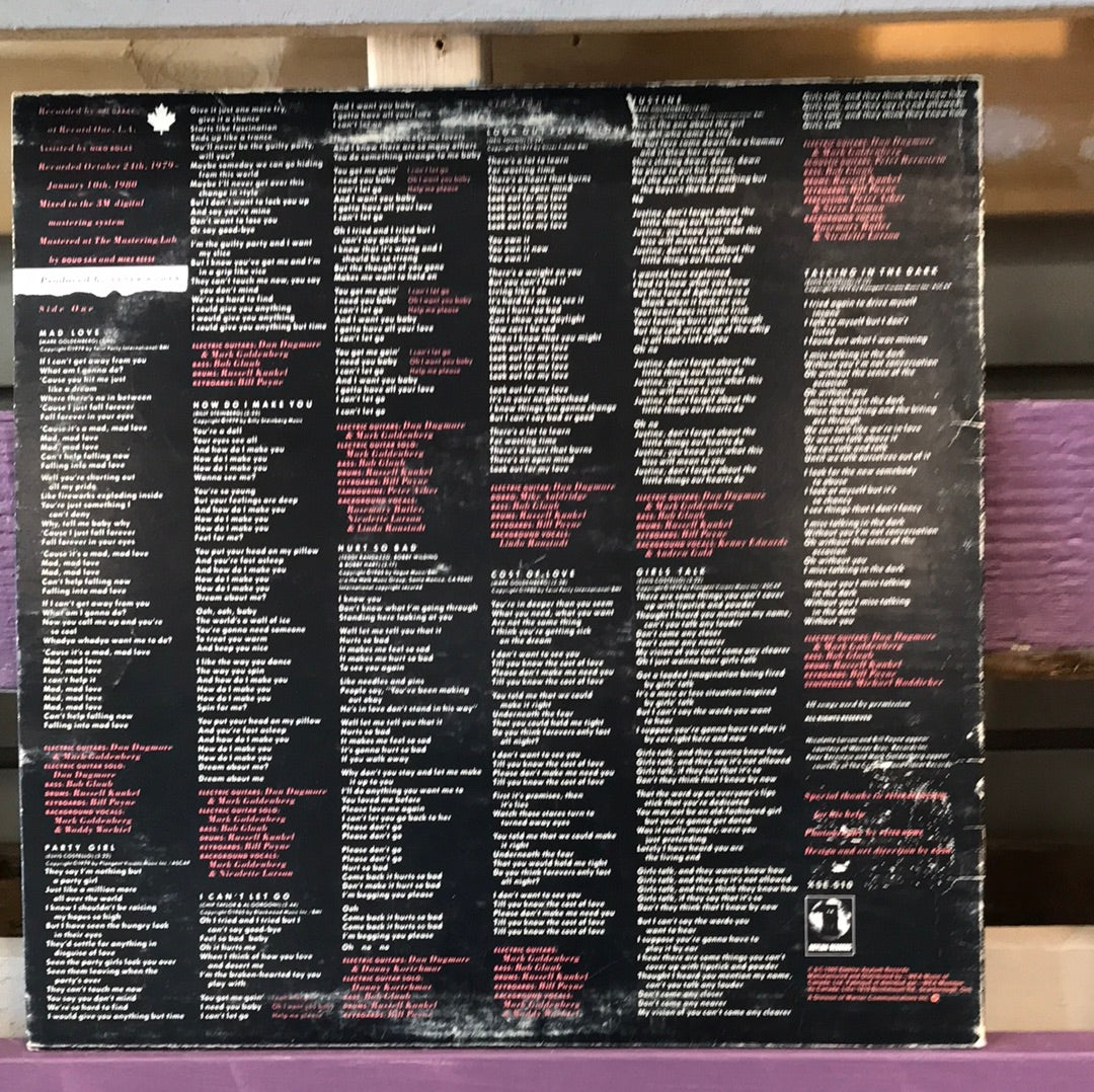 Linda Ronstadt - Mad Love - Vinyl Record - 33