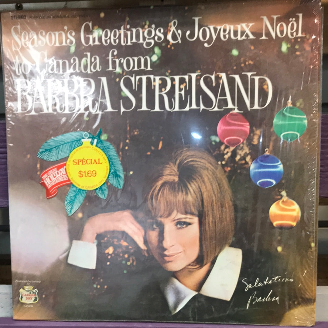 Seasons Greetings & Joyeux Noel to Canada from Barbra Streisand - Vinyl Record - 33