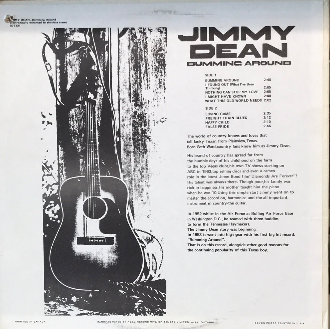 Jimmy Dean - Bumming Around - Vinyl Record - 33