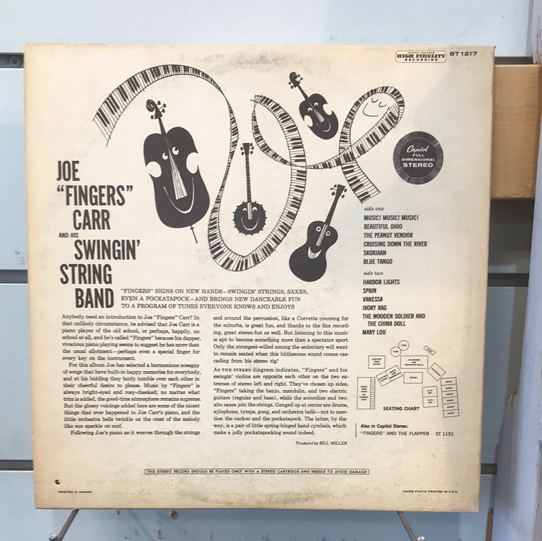 Joe “Fingers” Carr — And His Swingin’ String Band - Vinyl Record - 33