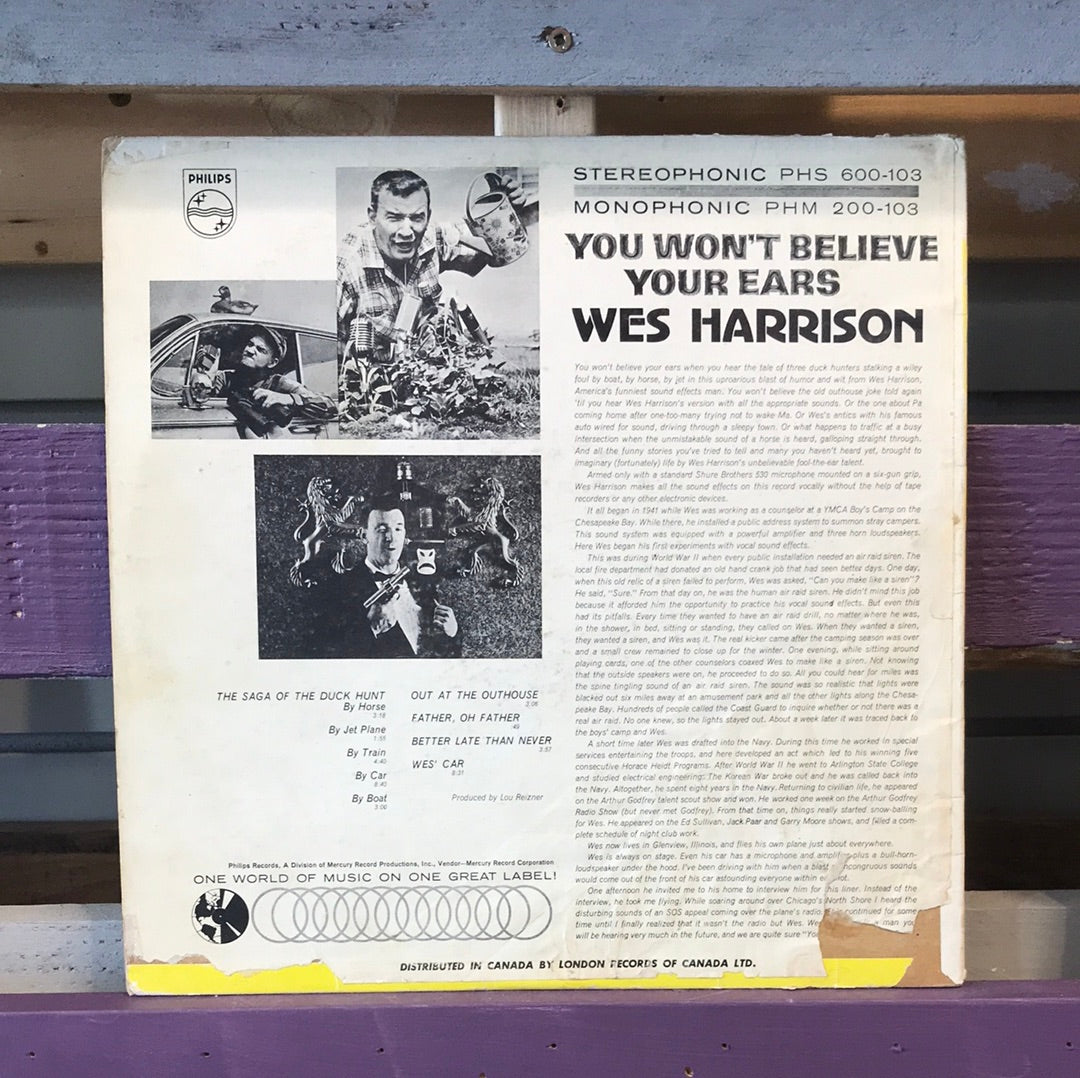 Wes Harrison - You Won’t Believe Your Ears - Vinyl Record - 33