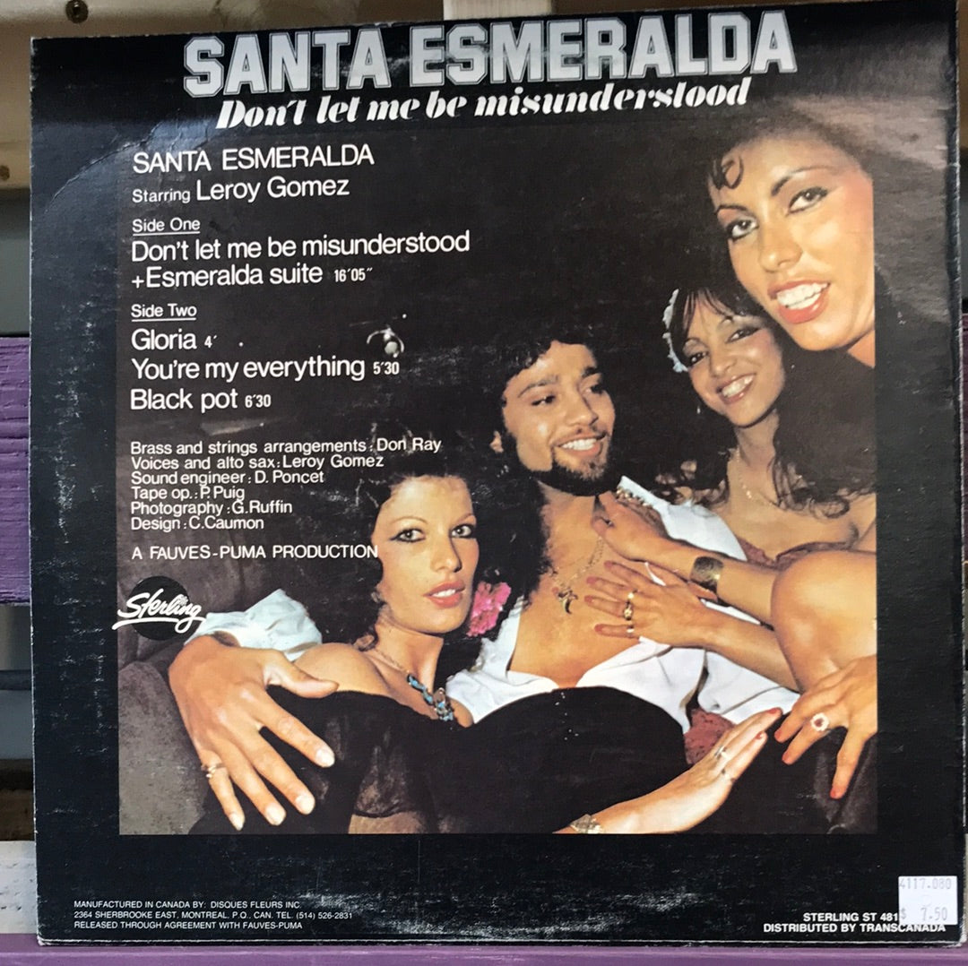 Santa Esmeralda Starring Leroy Gomez - Don’t let me be misunderstood - Vinyl Record - 33