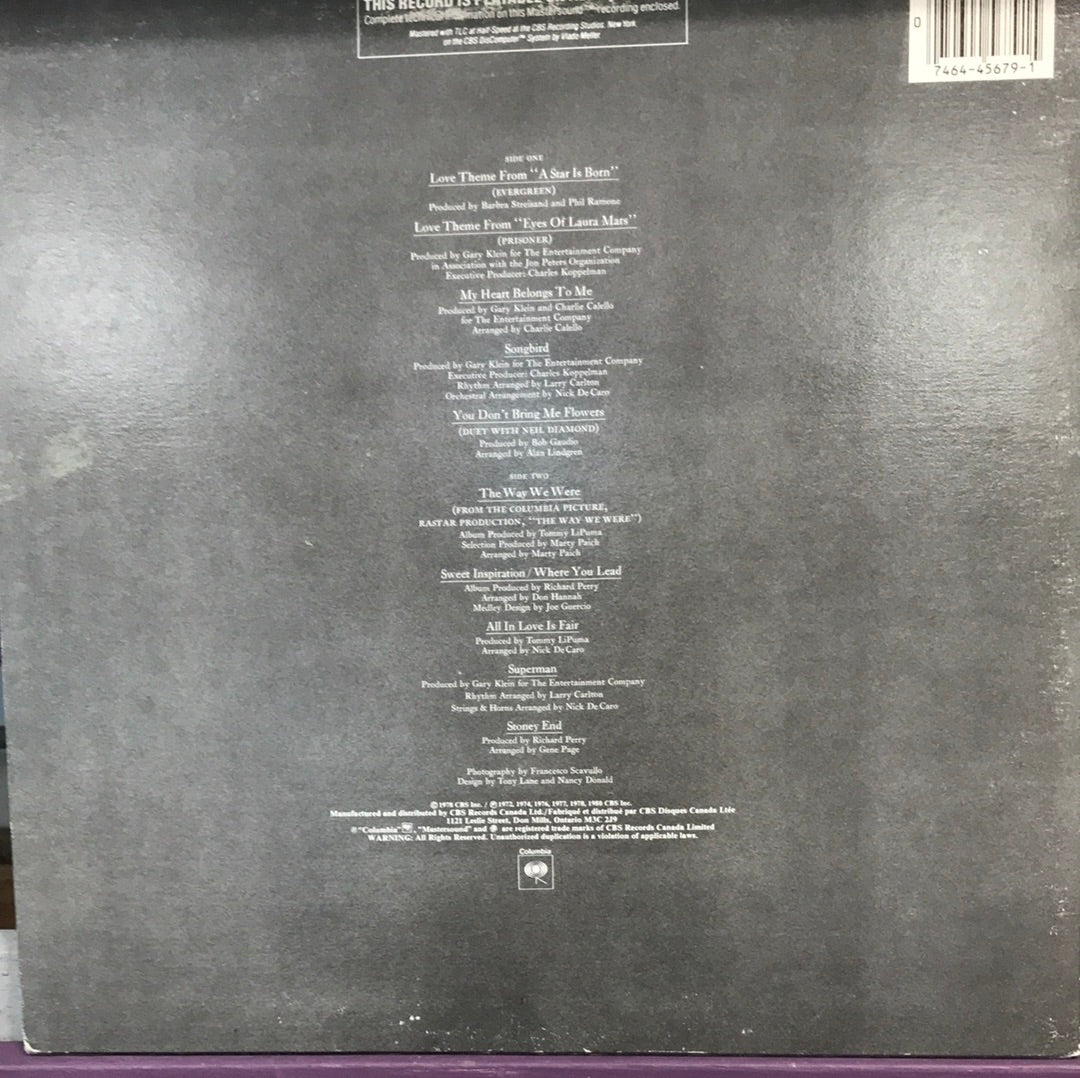 Barbra Streisand’s Greatest Hits- Volume 2 - Vinyl Record - 33