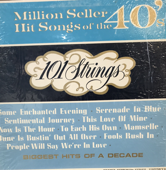 101 Strings - Million Seller Hit Songs of the 40s - Vinyl Record - 33