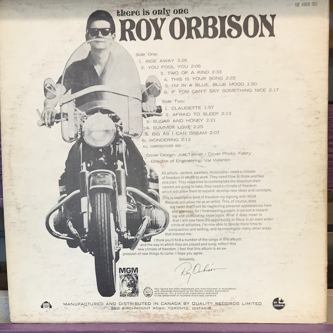 Roy Orbison - There is only One - Vinyl Record - 33