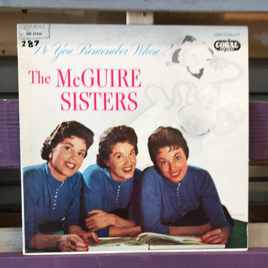 - The McGuire Sisters - Do You Remember When - Vinyl Record -