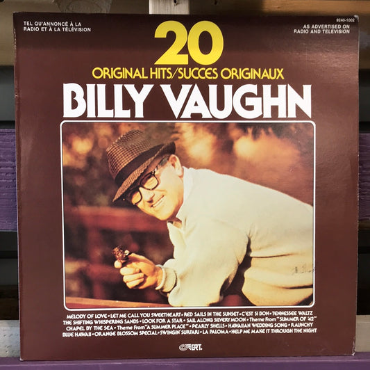 - Billy Vaughn - 20 Original Hits - Vinyl Record -