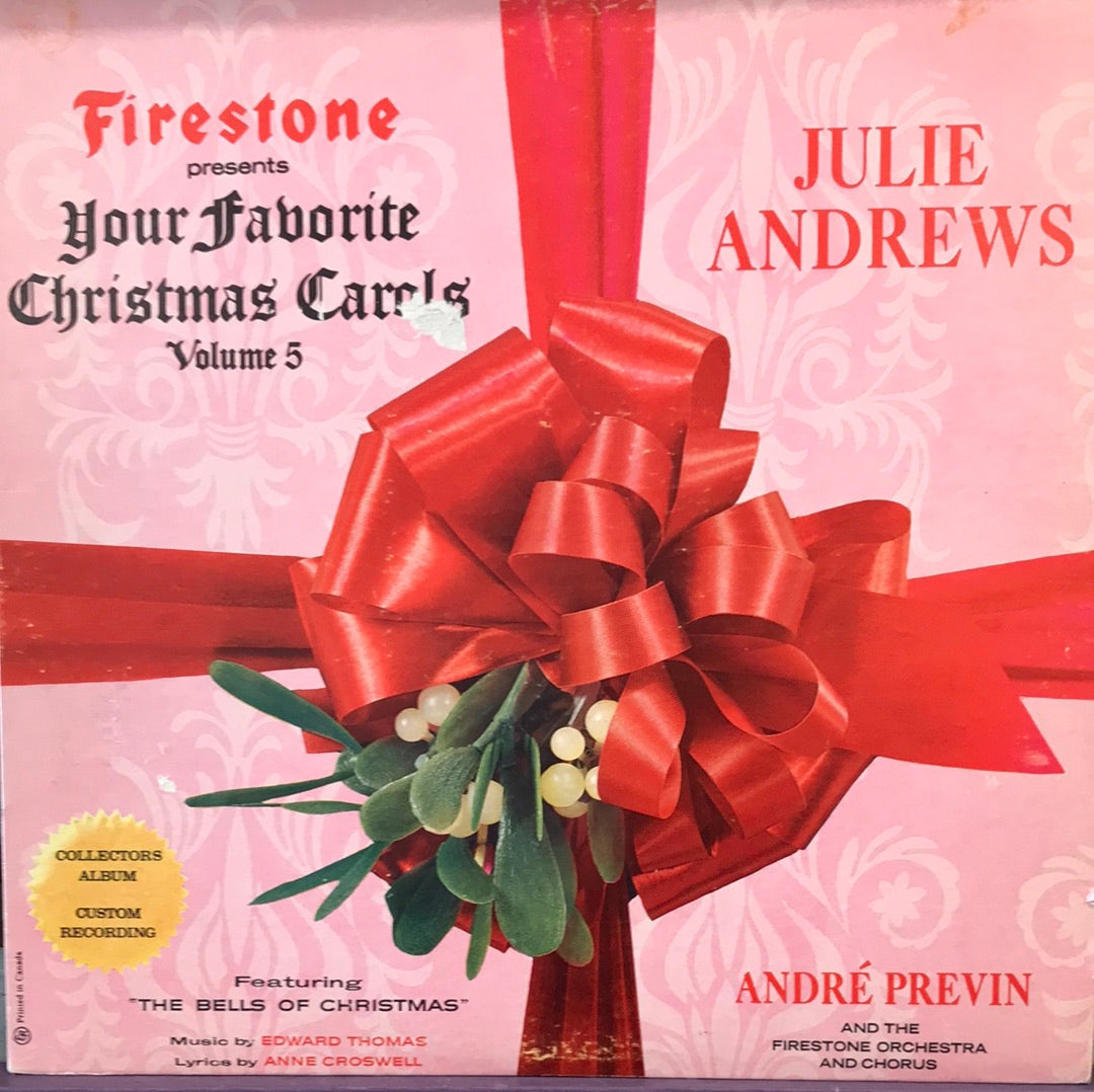 - Firestone Presents Your Favorite Christmas Carols - Volume 5 - Julie Andrews - Vinyl Record -