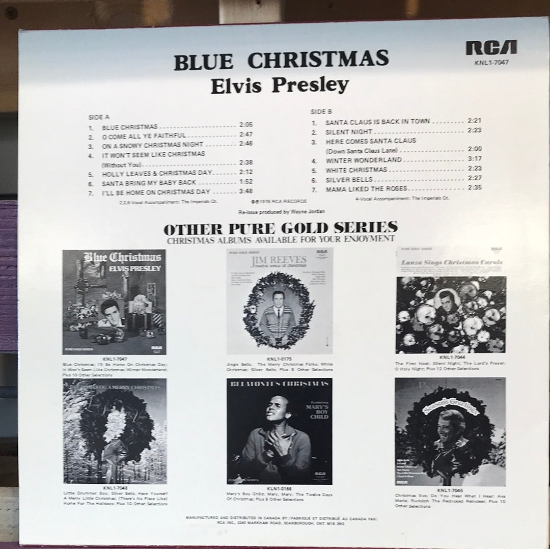 Elvis Presley - Blue Christmas - Vinyl Record - 33