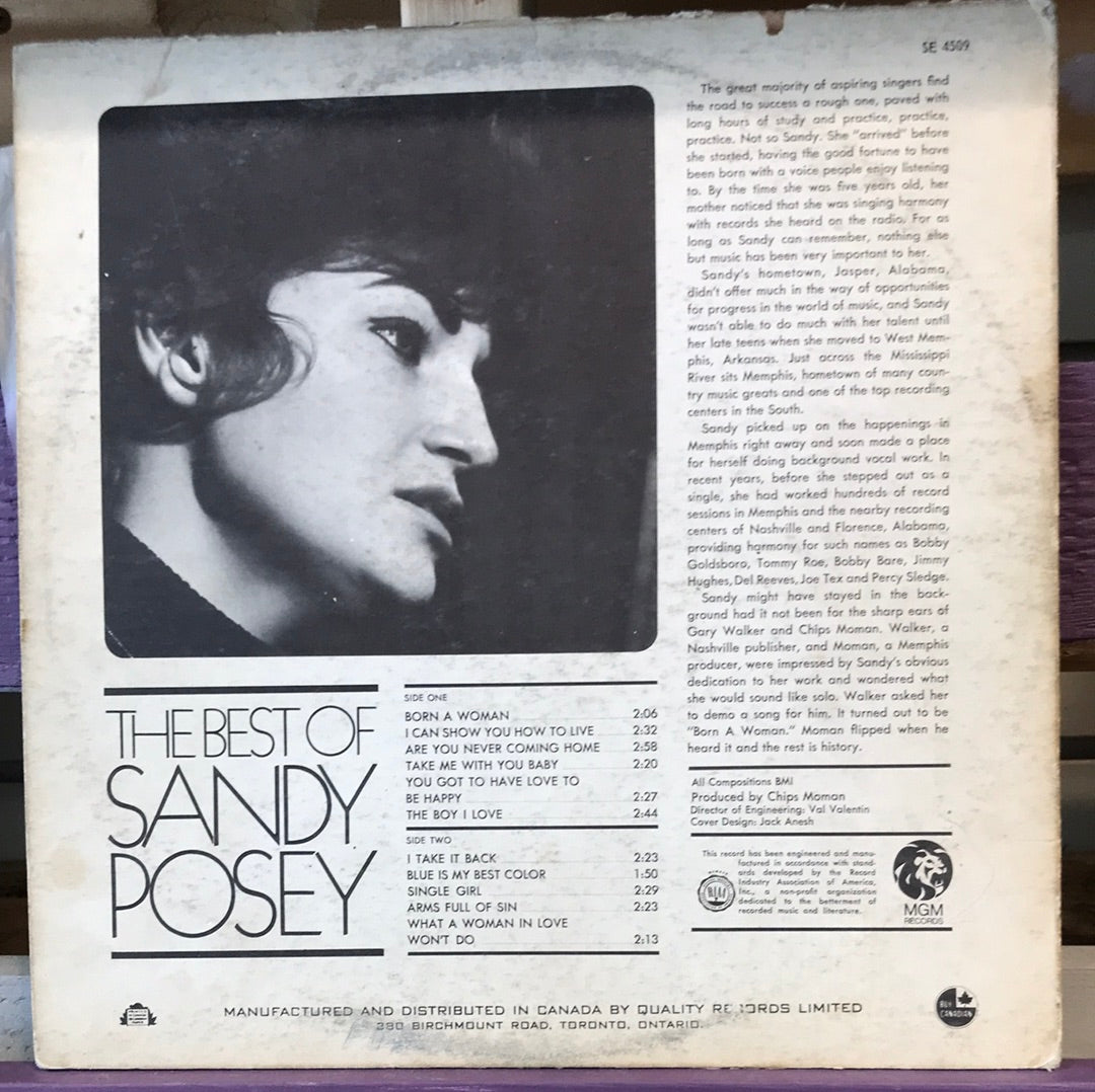 The Best of Sandy Posey - Vinyl Record - 33