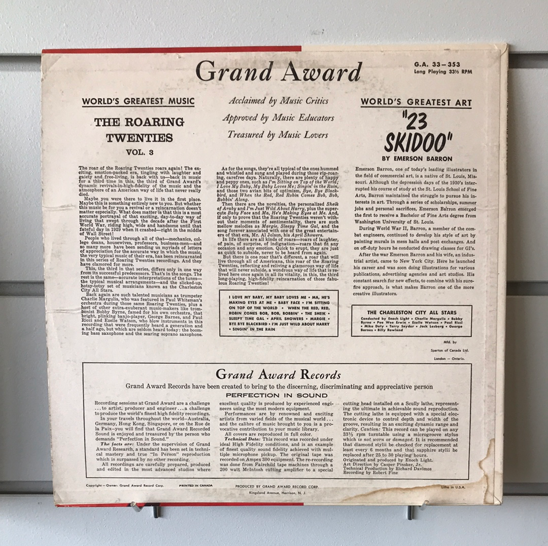 The Roaring 20s Volume III - Vinyl Record - 33