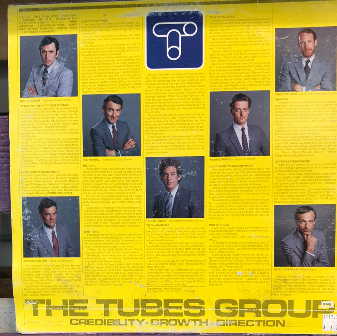 Tubes - The Completion Backward Principle - Vinyl Record - 33
