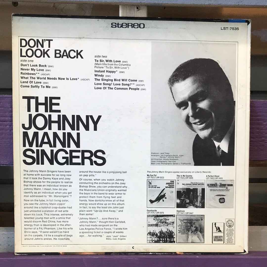 The Johnny Mann Singers - Don’t Look Back - Vinyl Record - 33