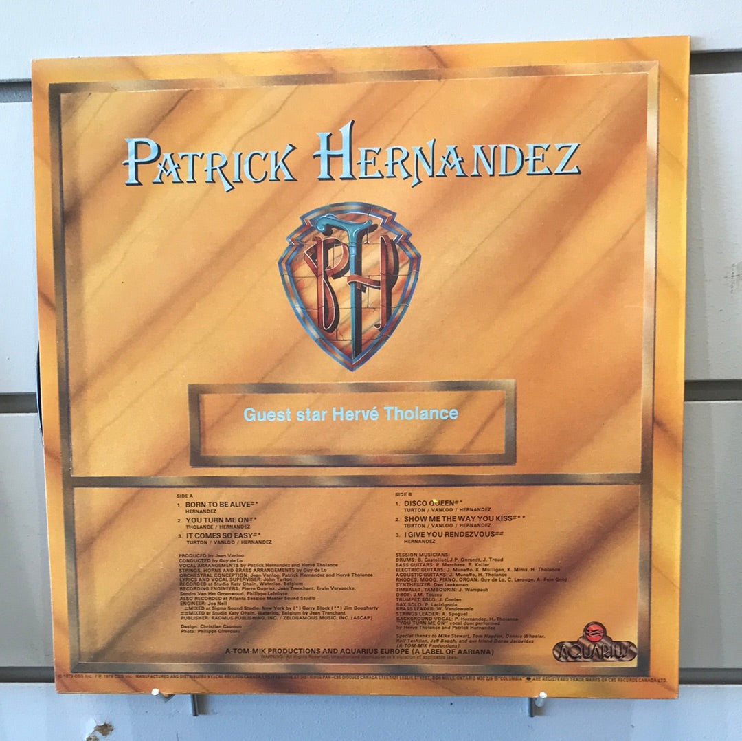 Patrick Hernandez - Born To Be Alive - Vinyl Record - 33
