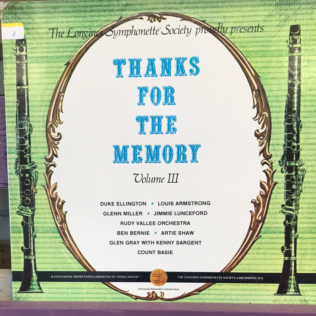 Thanks for the Memory - Volume 3 - Vinyl Record - 33