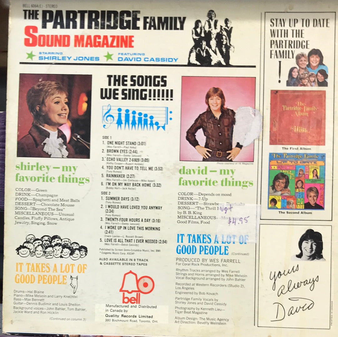 The Partridge Family-Sound Magazine - Vinyl Record - 33