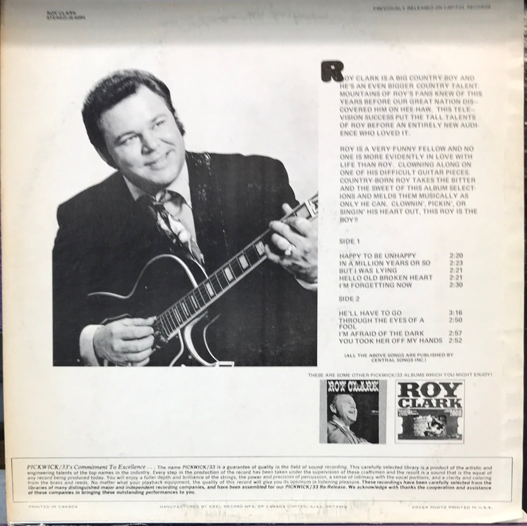 Roy Clark - He’ll Have To Go - Vinyl Record - 33
