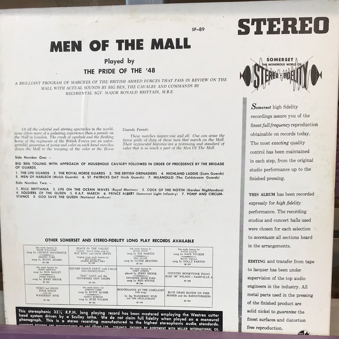 A Hi-Fi Band Salute to the Men of the Mall - Vinyl Record - 33