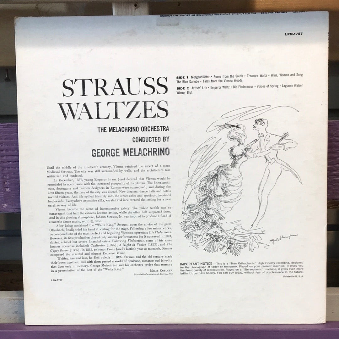The Melachrino Orchestra - Strauss Waltzes - Vinyl Record - 33