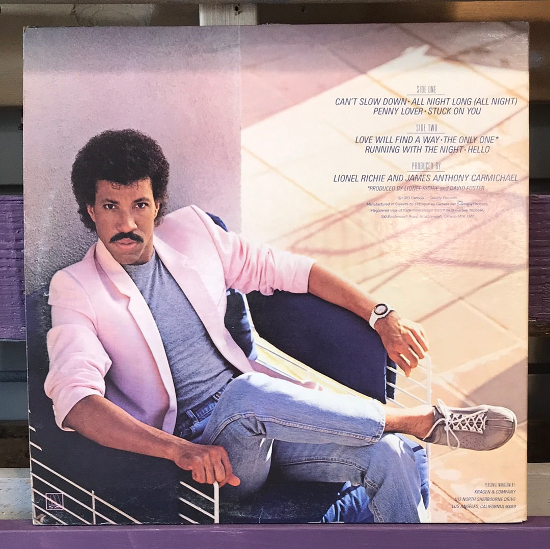 Lionel Richie - Can’t Slow Down - Vinyl Record - 33