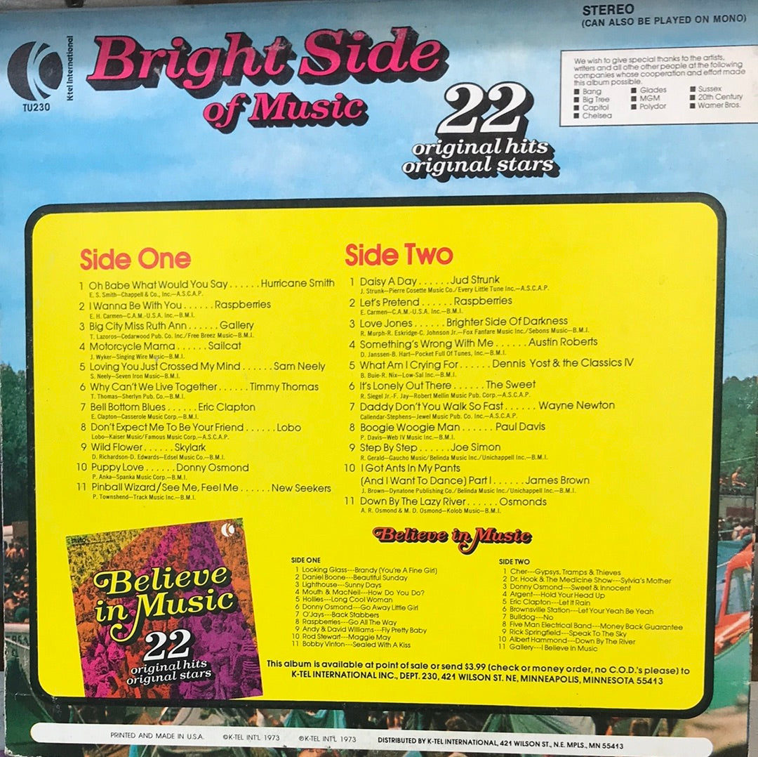 - Bright Side of Music - Vinyl Record -