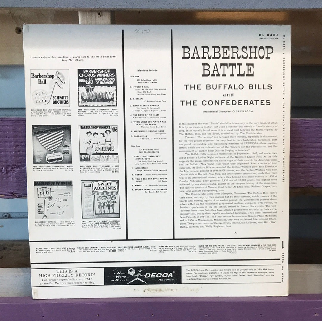 The Confederates - Barbershop Battle - Vinyl Record - 33
