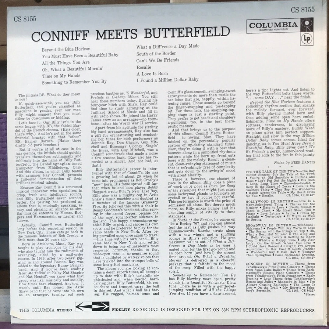 Connor Meets Butterfield - Vinyl Record - 33